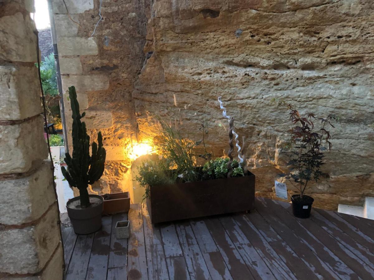 Troglodyte Loft 2 Apartment Thore-la-Rochette Bagian luar foto
