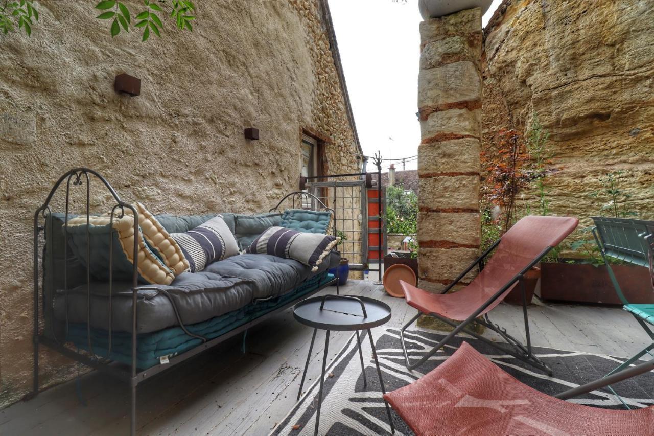 Troglodyte Loft 2 Apartment Thore-la-Rochette Bagian luar foto