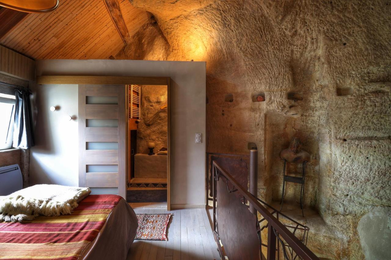 Troglodyte Loft 2 Apartment Thore-la-Rochette Bagian luar foto